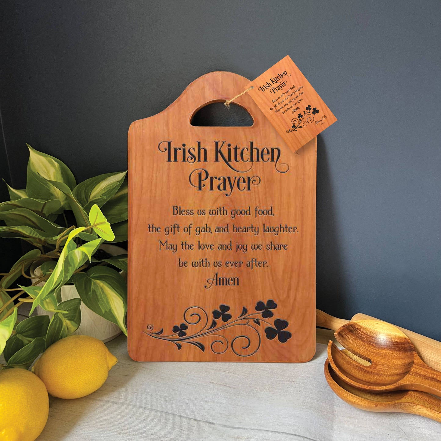 Irish Kitchen Prayer Cutting Board