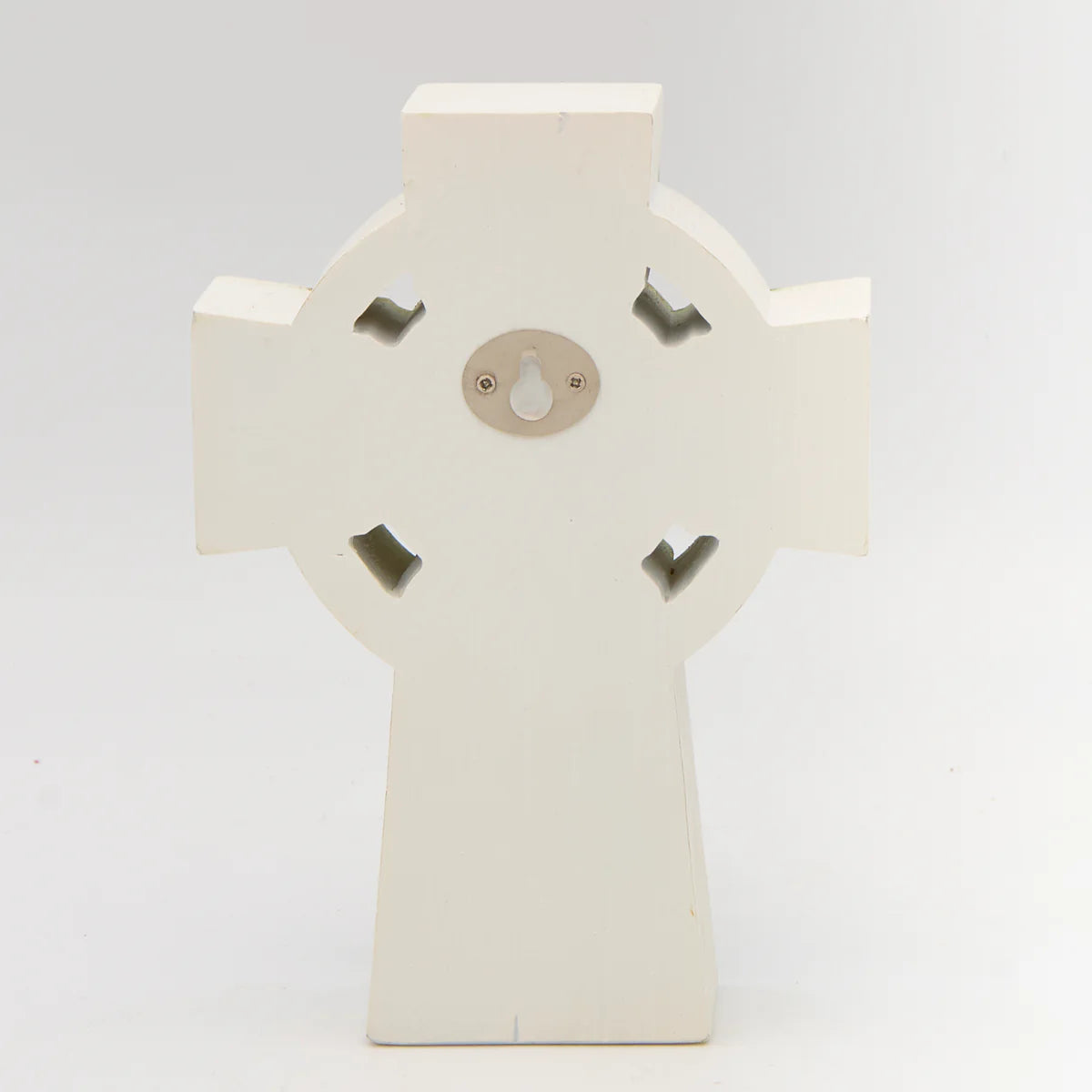 Woodcut-Style Celtic Tabletop Cross 7"