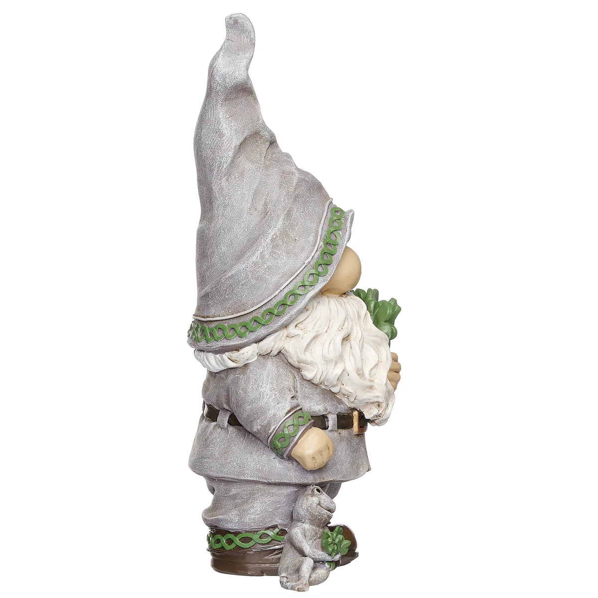Irish Gnome With Shamrock 14" High