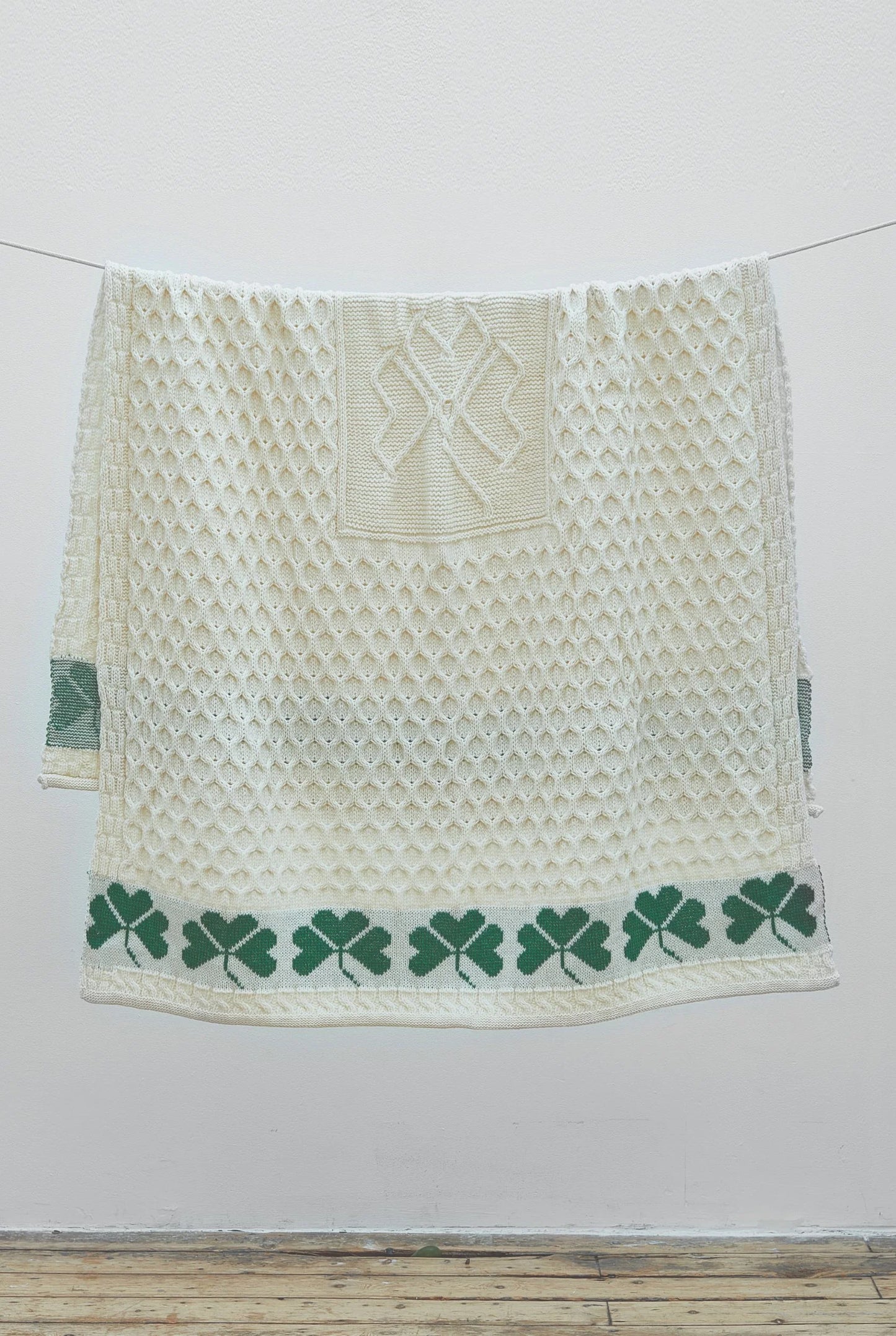 Heritage Aran Shamrock Throw-Aran