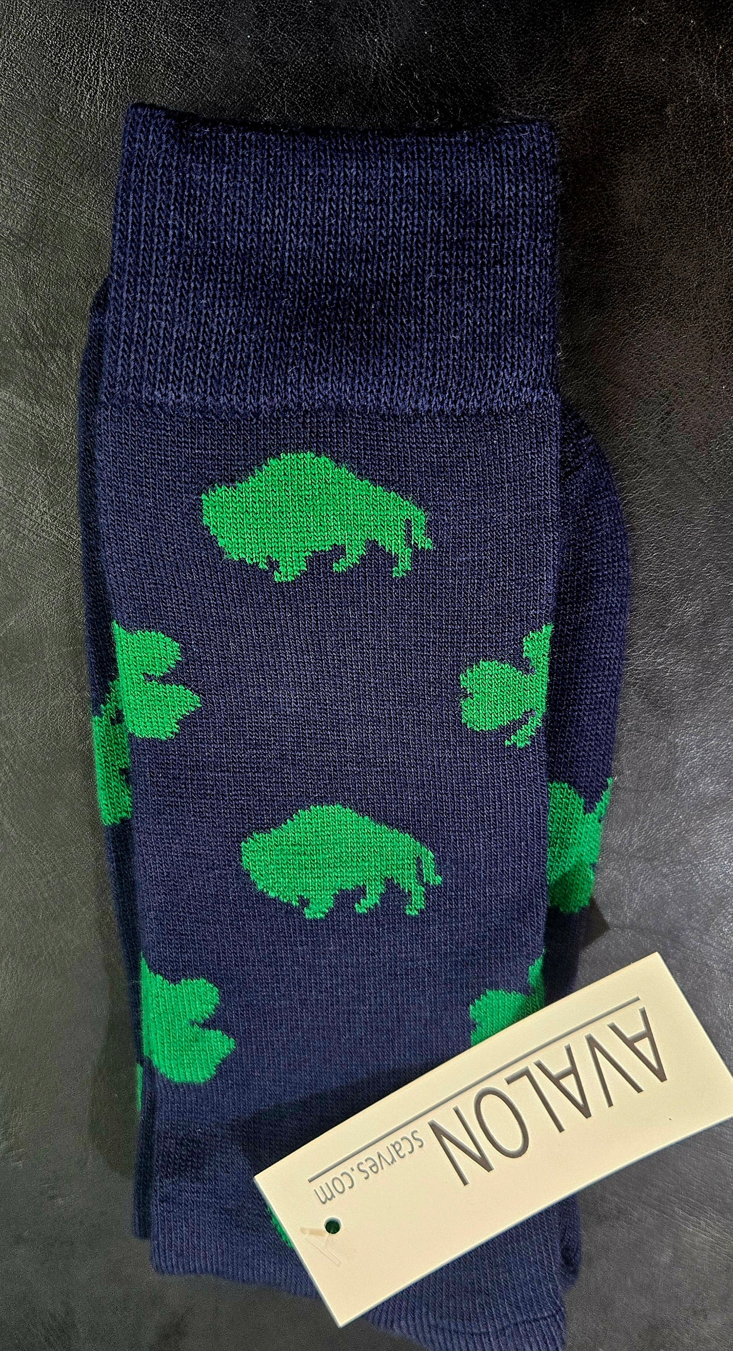 Buffalo Socks-Navy w/Shamrock