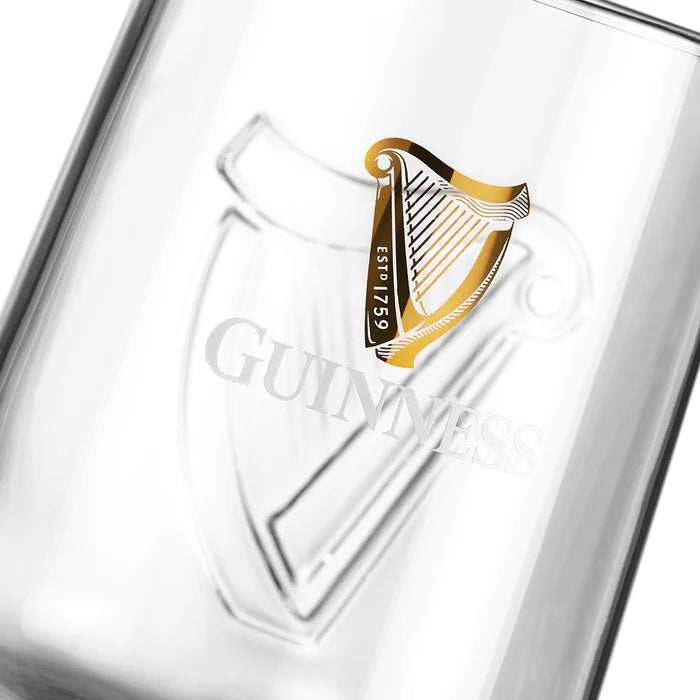 Guinness Embossed Stem Glass