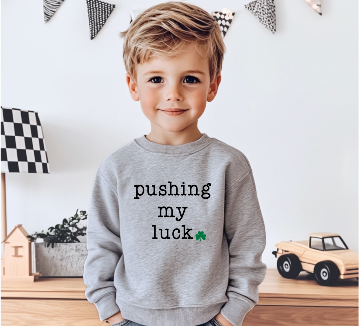 Pushing My Luck Kids Sweatshirt