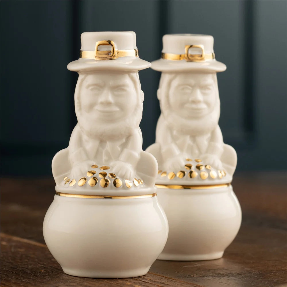 Belleek Leprechaun Salt & Pepper Shakers