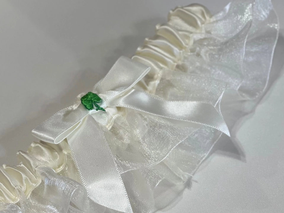 Green Shamrock Garter