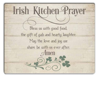 IRISH KITCHEN PRAYER MINI CUTTING BOARD