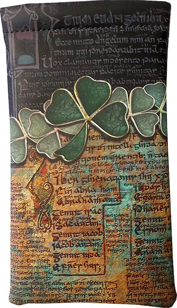 Celtic Eyeglass pouch-Celtic Shamrock