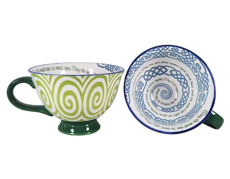 Clara Crafts Latte cup 'May the road rise...'