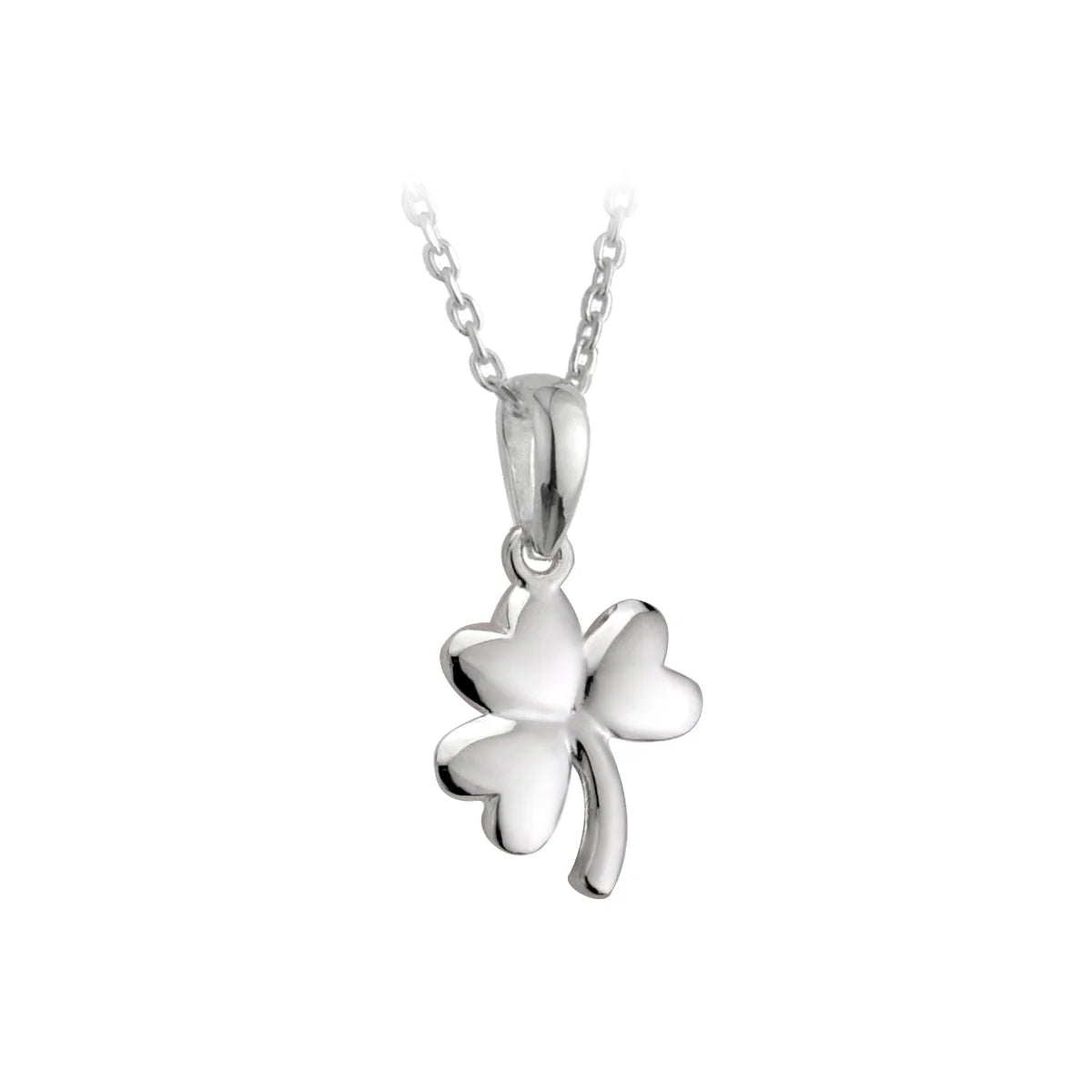 Solvar Sterling Silver Small Shamrock Pendant