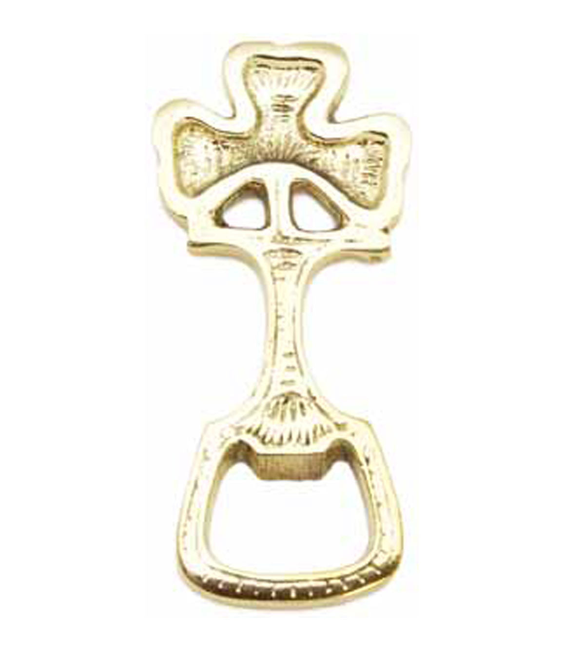 Liffey Artefacts Brass Shamrock Bottle Opener