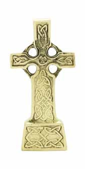 Liffey Artefacts Standing Brass Celtic Cross