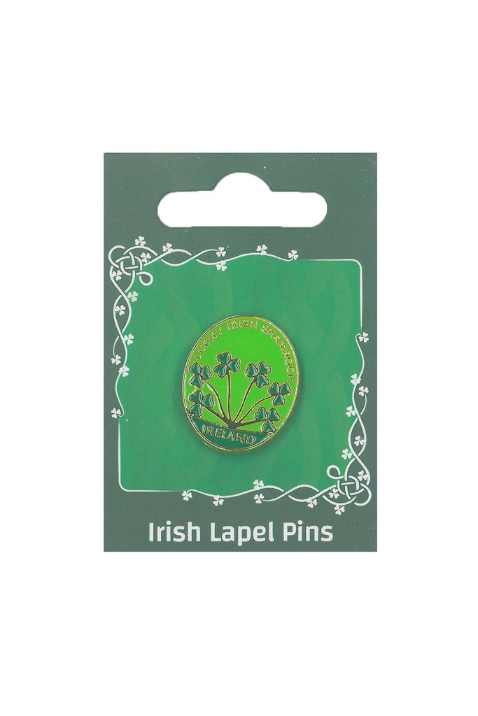 Metal lapel pin-Shamrock Spray