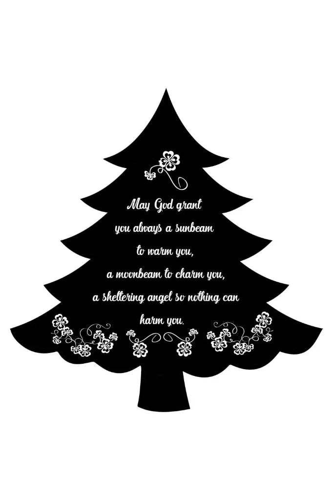 Natural Slate-Tree with Blessing
