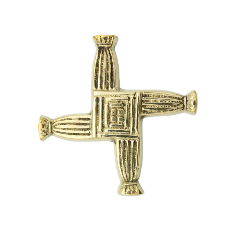 St. Brigid's Cross Medium Brass