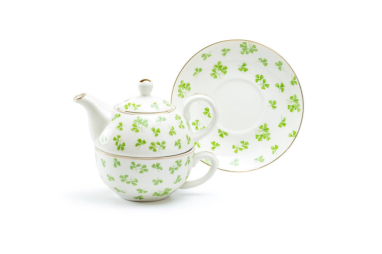 Shamrock Fine Porcelain Tea For One Set