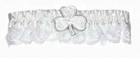 Lace Shamrock Garter