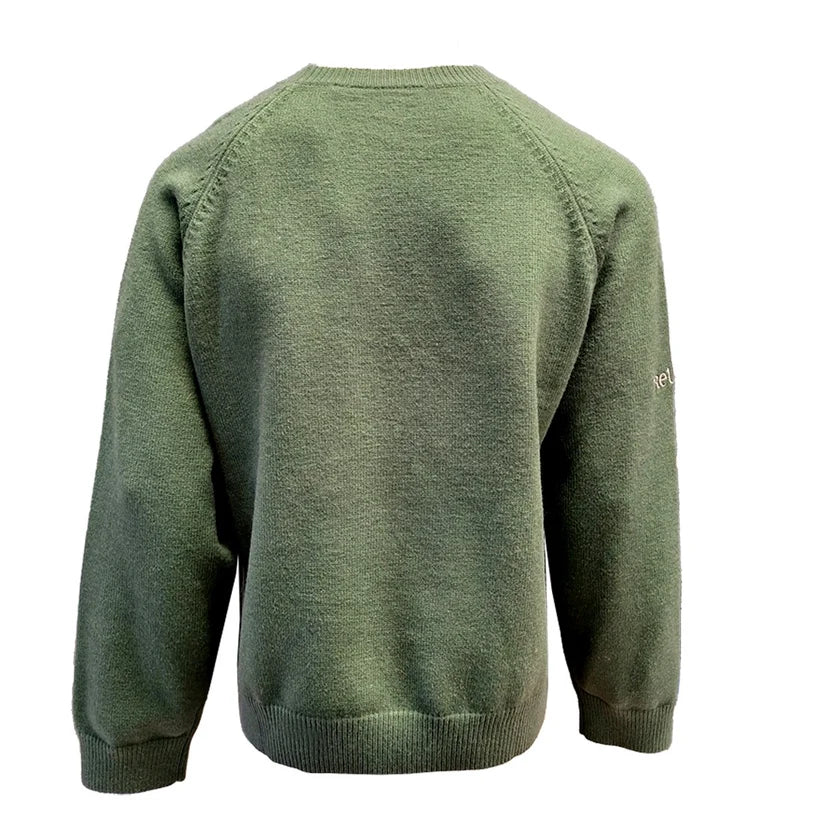 Celtic Knitwear Celtic Knot Crew Neck in Sage