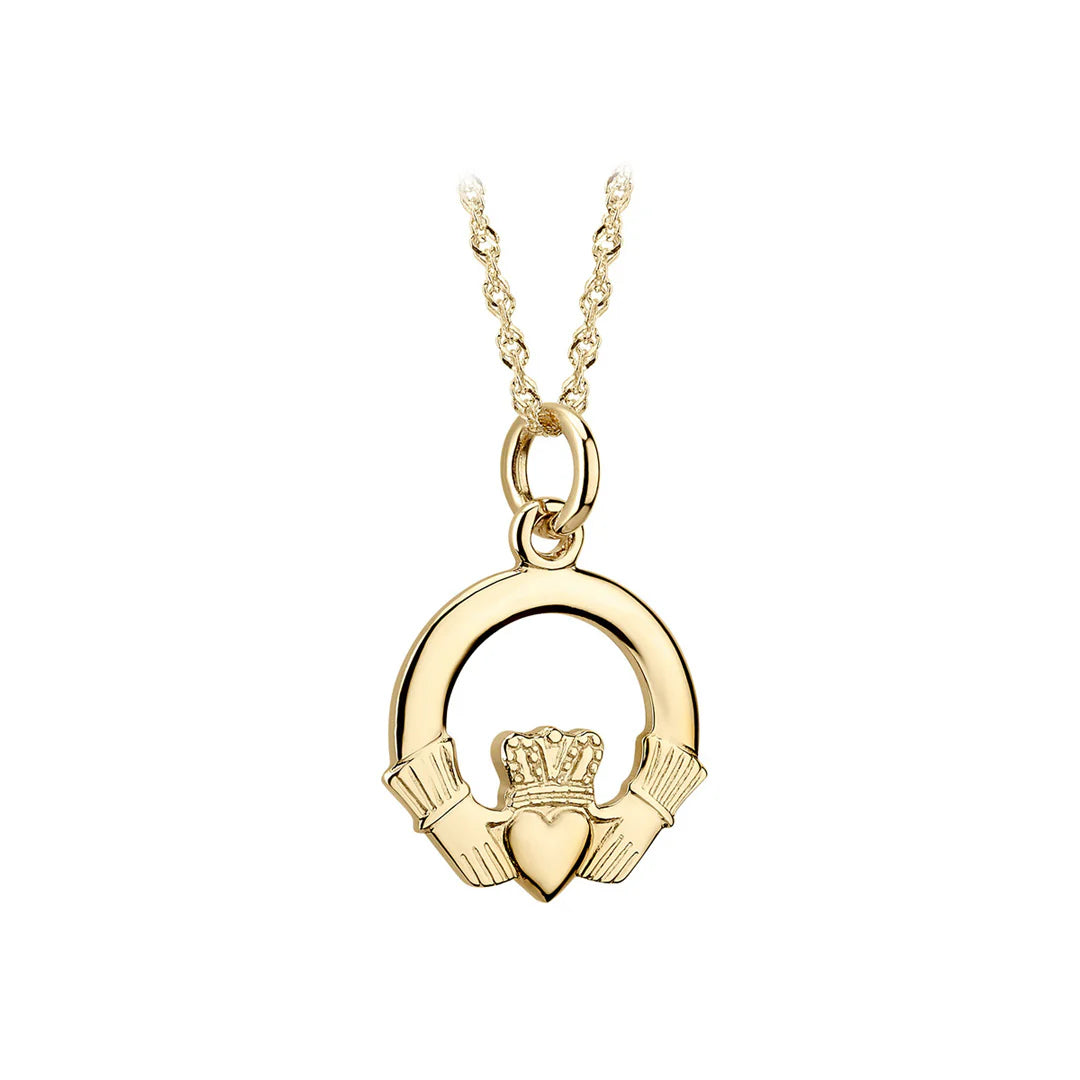 Solvar 10K Claddagh Necklace