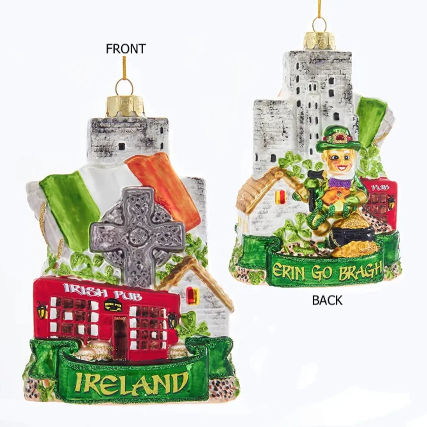 Noble Gems Ireland Cityscape glass ornament