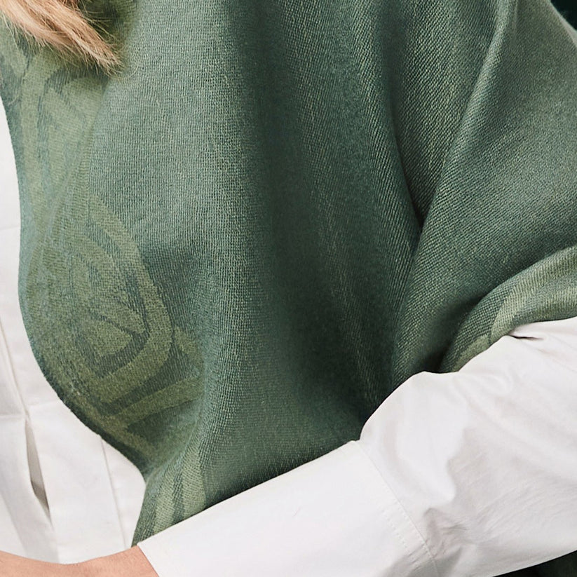 Patrick Francis Pashmina Scarf in Thyme Green
