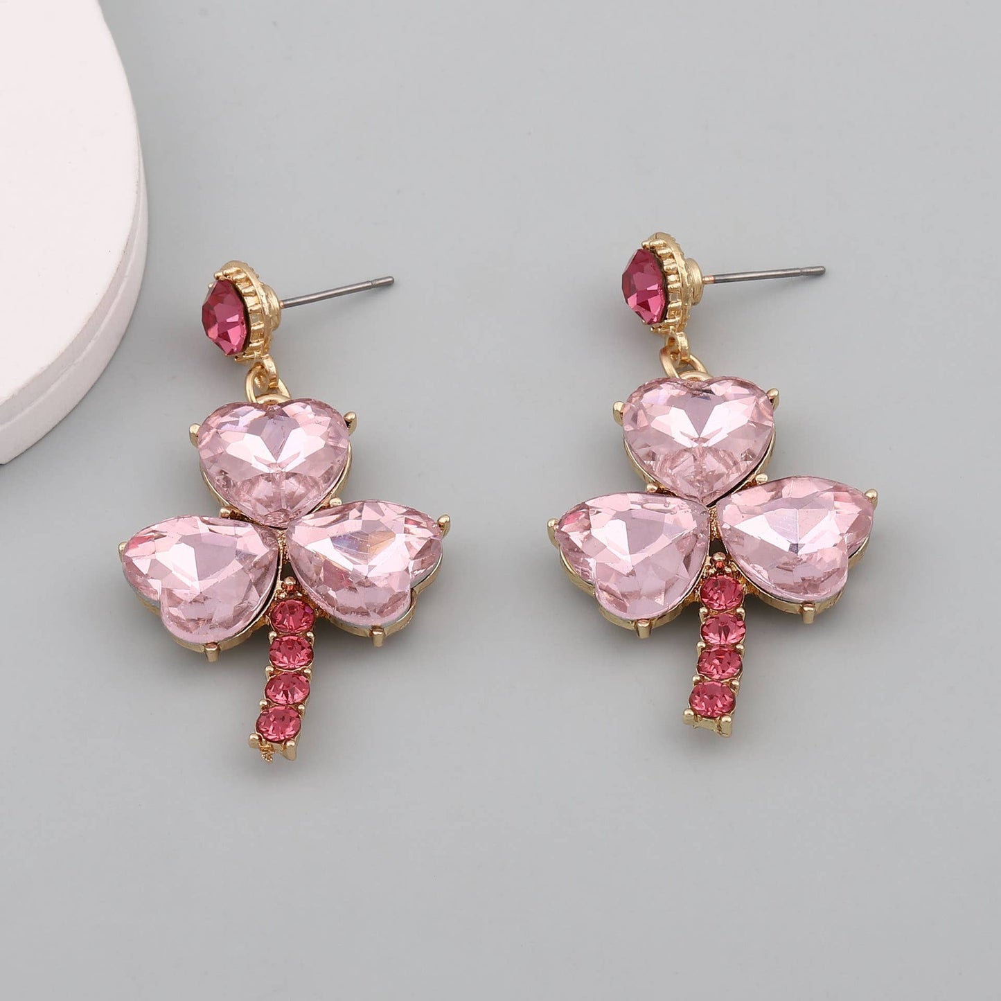 St. Patrick's Day Clover Drop Earrings Gift