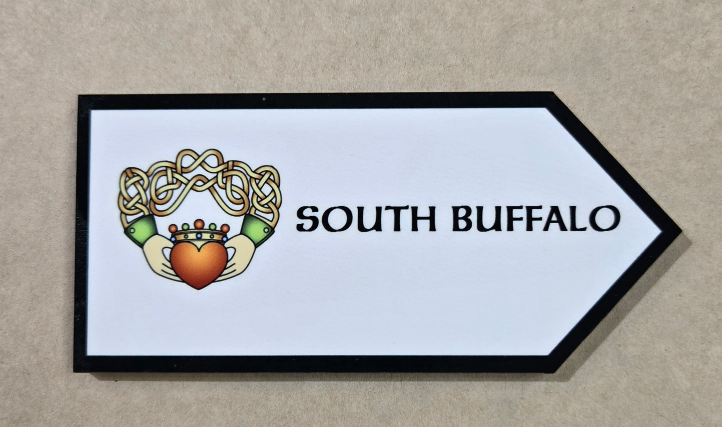 South Buffalo Irish Road sign Magnet