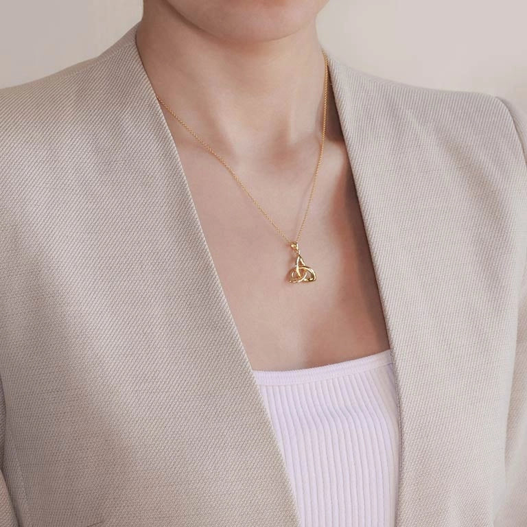 Shanore 14KT Gold Vermeil Trinity Knot Necklace
