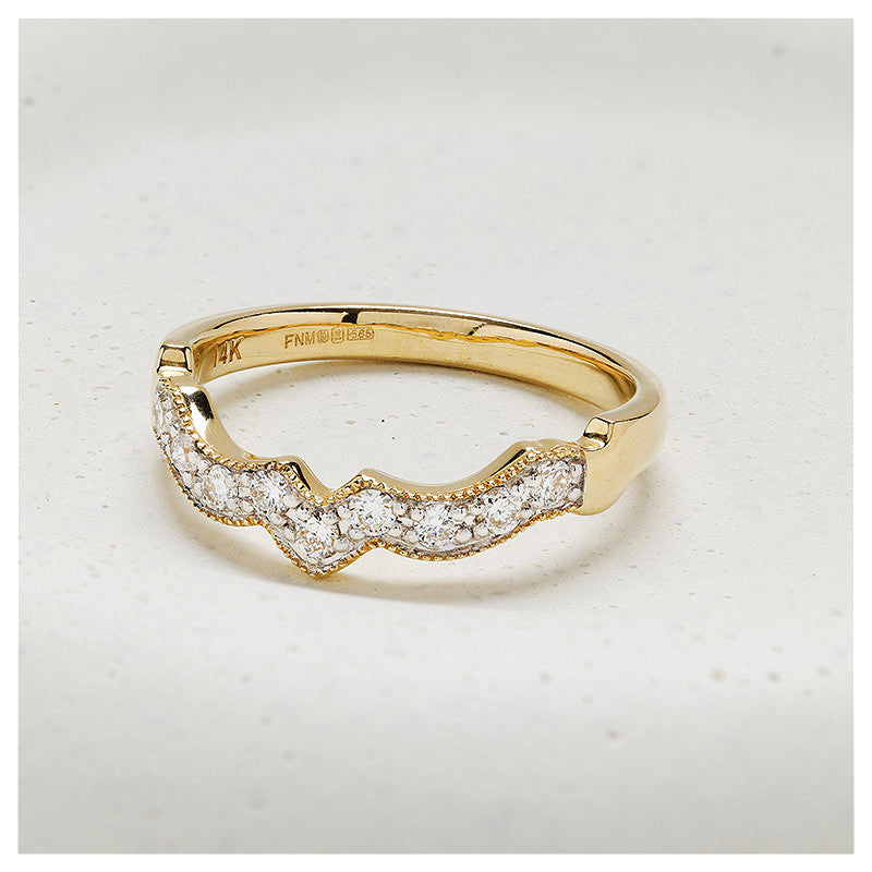 14kt Gold Lab Diamond Band Ring