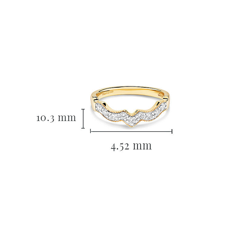 14kt Gold Lab Diamond Band Ring