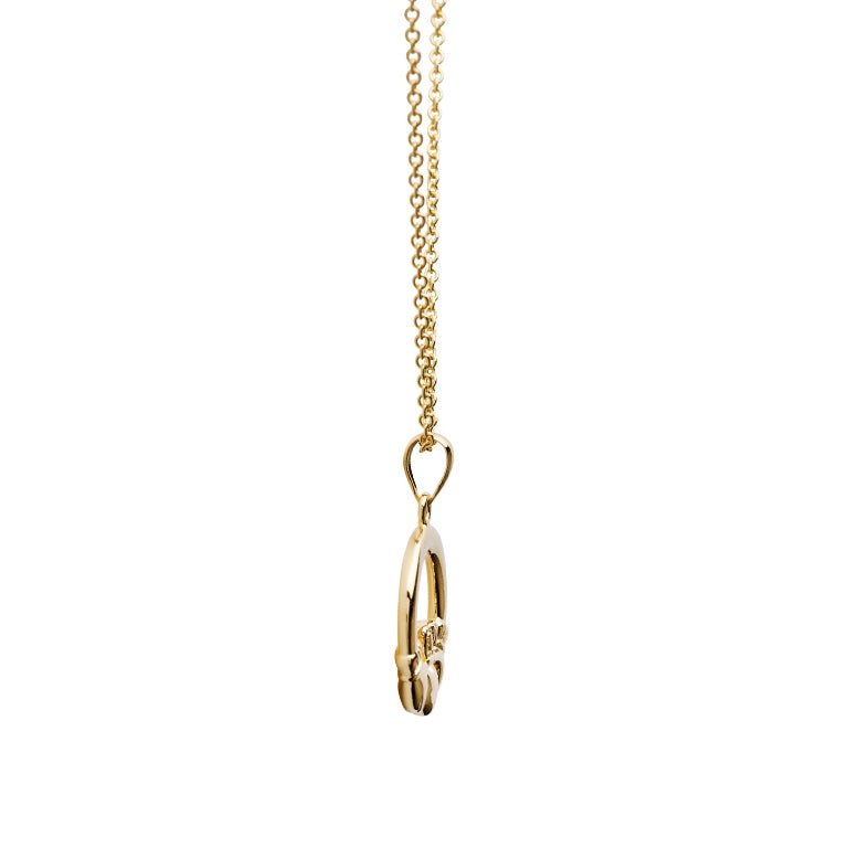 Shanore 14K Gold Vermeil Claddagh Necklace