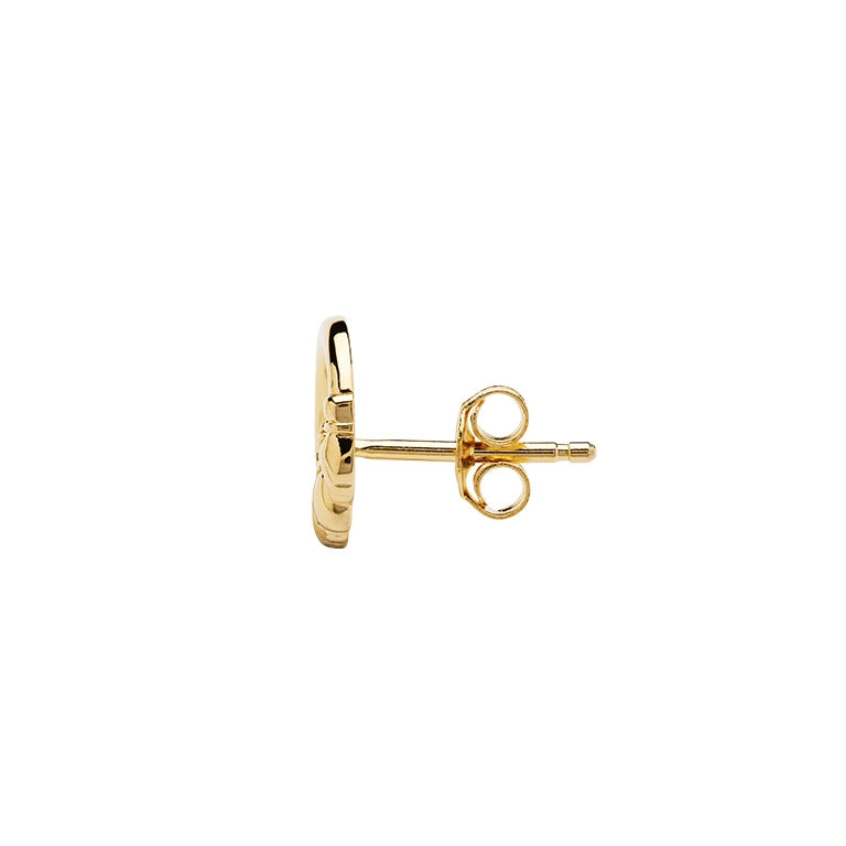 Shanore 14KT Gold Vermeil Stud Claddagh Earrings