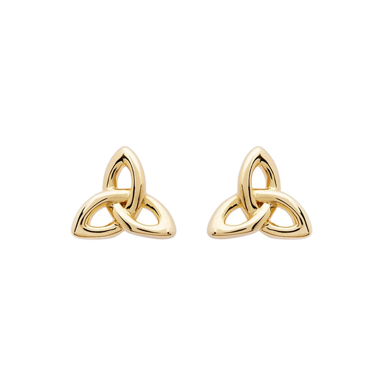 Shanore 14KT Gold Vermeil Stud Trinity Knot Earrings