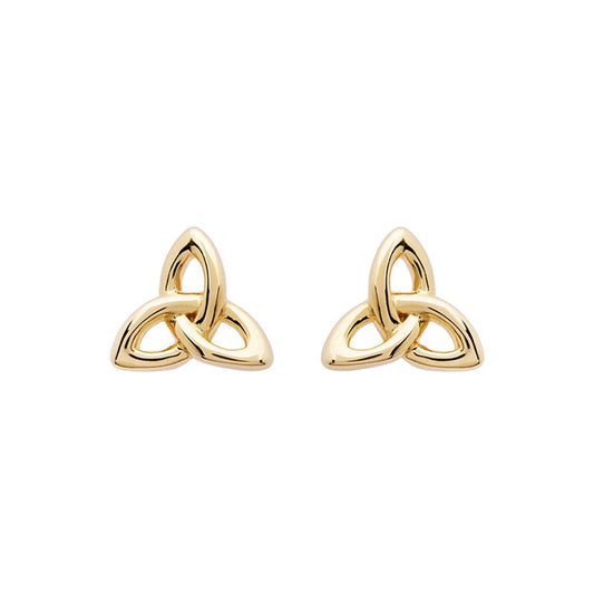 Shanore 14KT Gold Vermeil Stud Trinity Knot Earrings