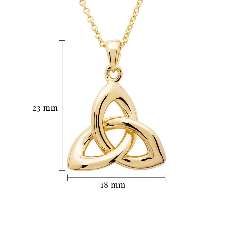 Shanore 14KT Gold Vermeil Trinity Knot Necklace