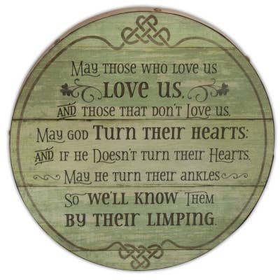 Irish Barrel Plaque