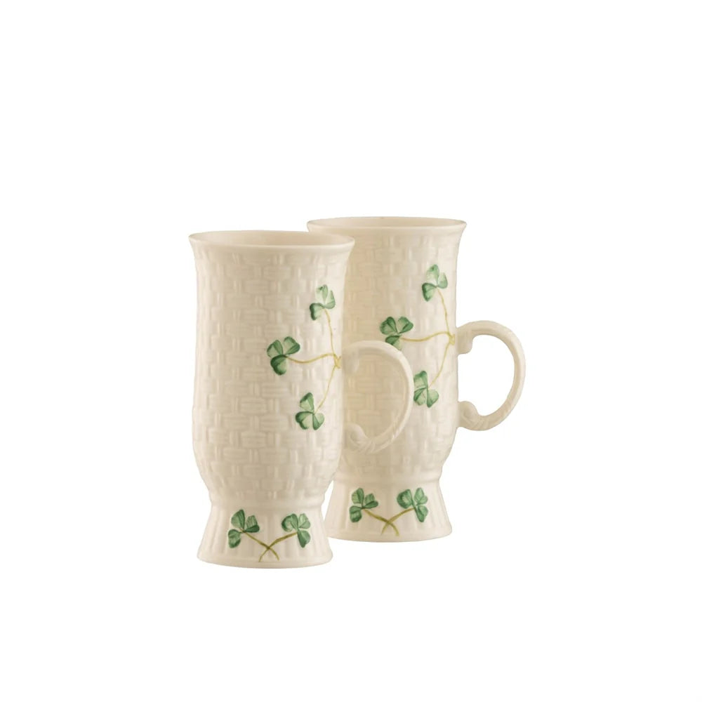 Belleek Classic Irish Coffee Mug set