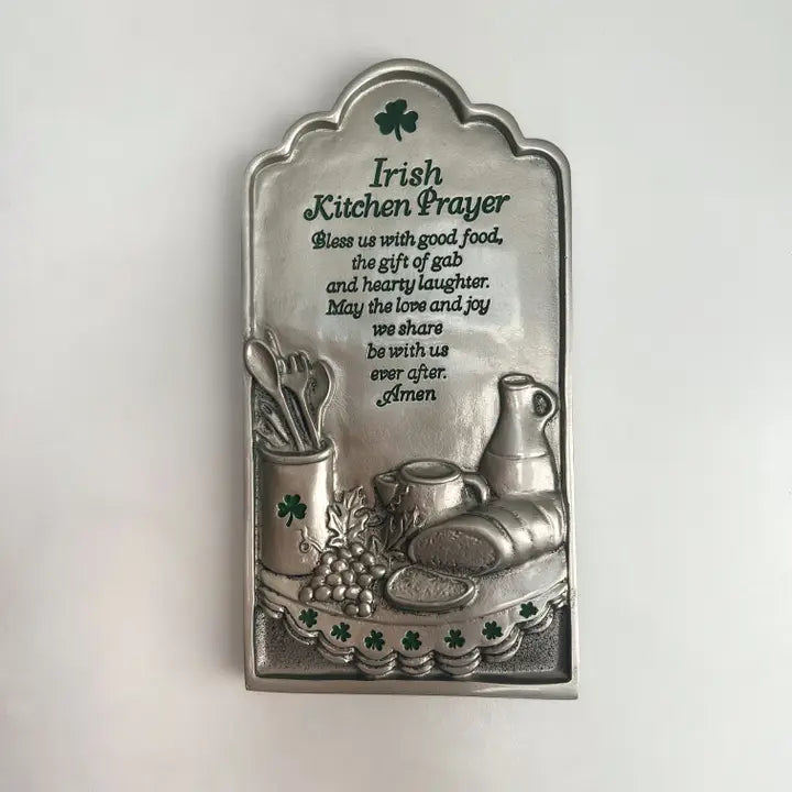 irish kitchen prayer plaque