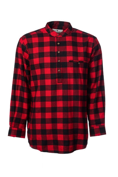 Lee Valley Red/Black Flannel Grandfather Shirt