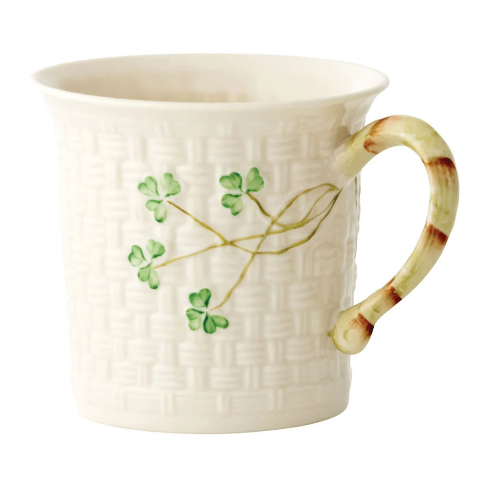 Belleek shamrock mug