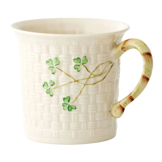 Belleek shamrock mug
