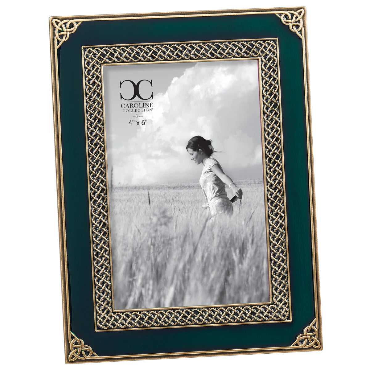 Celtic Frame cream/green-7.75" enamel