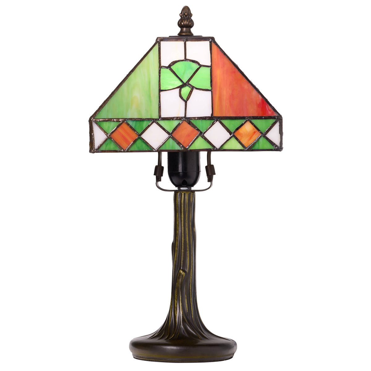 15.5" St. Patrick's Day Stained Glass Table Lamp