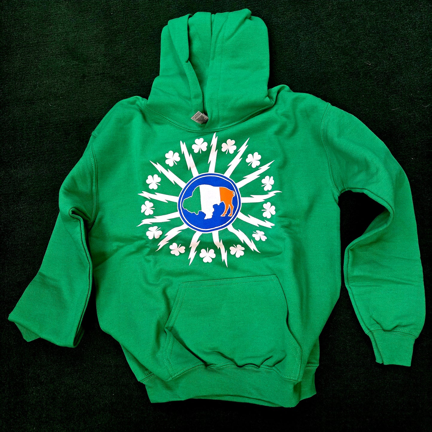Tri-Color Buffalo Flag-Youth Hoodie