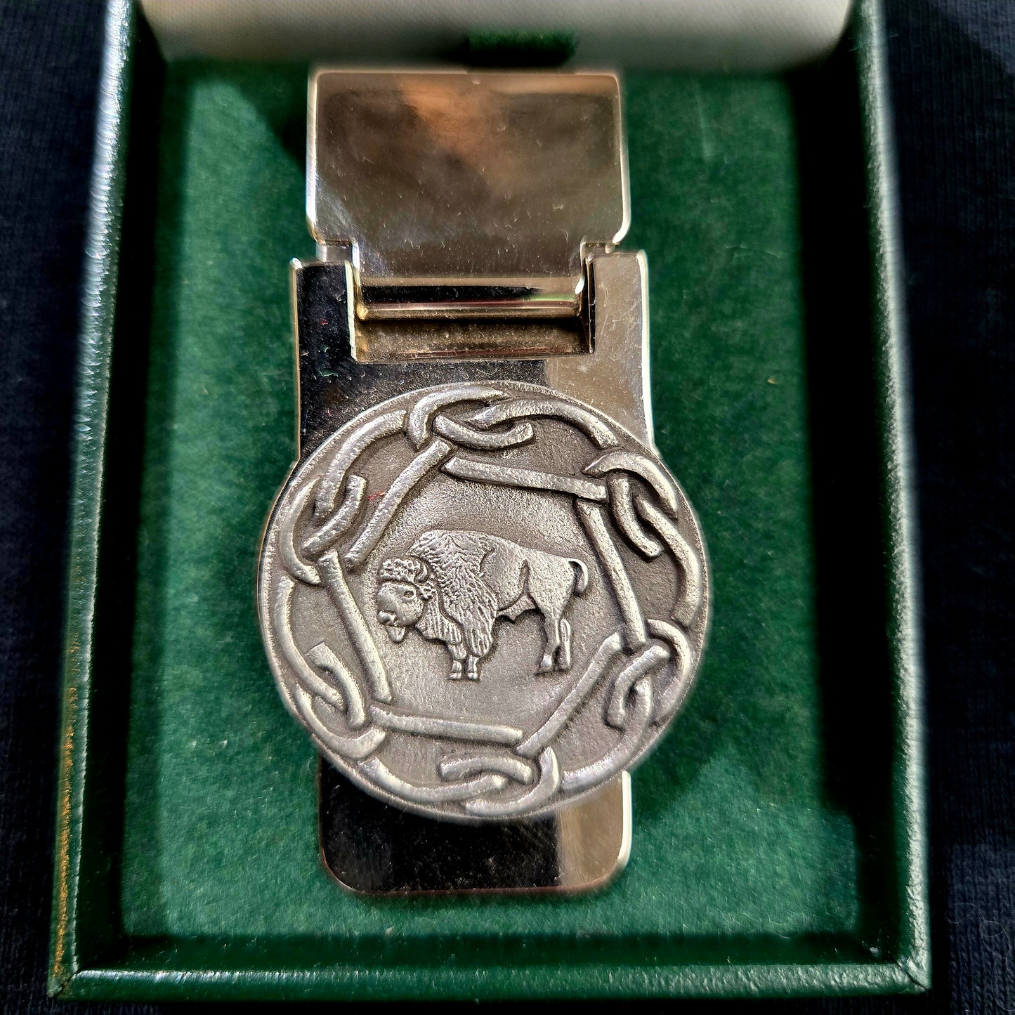 Pewter Shamrock Money Clip-Buffalo