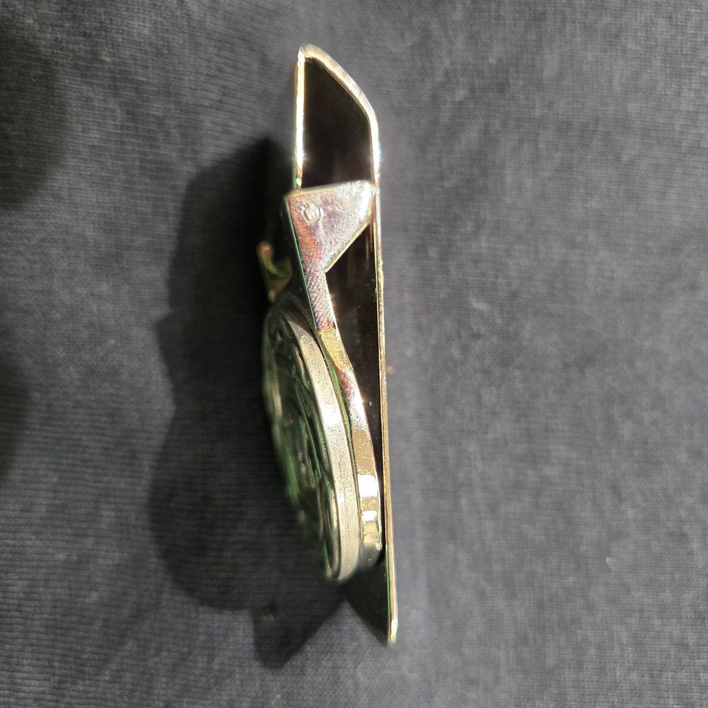 Pewter Shamrock Money Clip-Buffalo