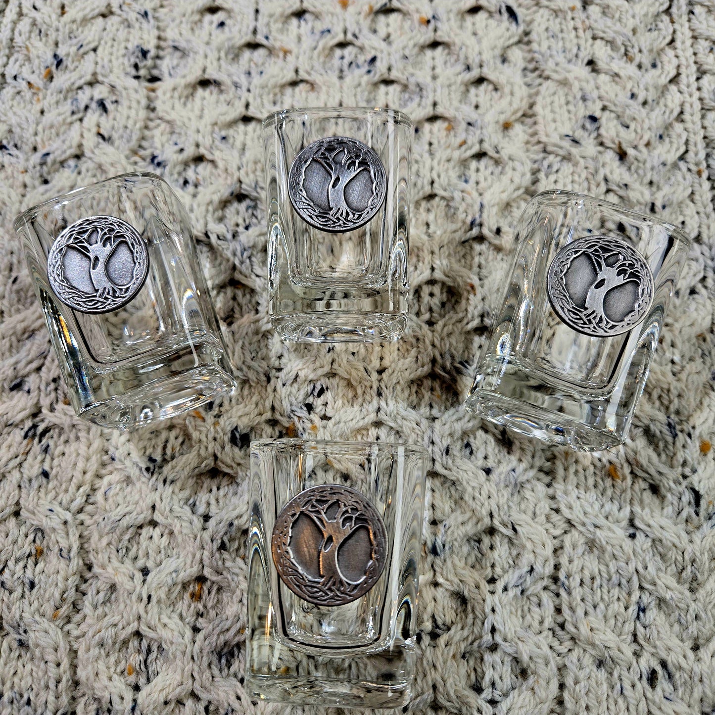 Tree of Life Shot Glasses Set of 4