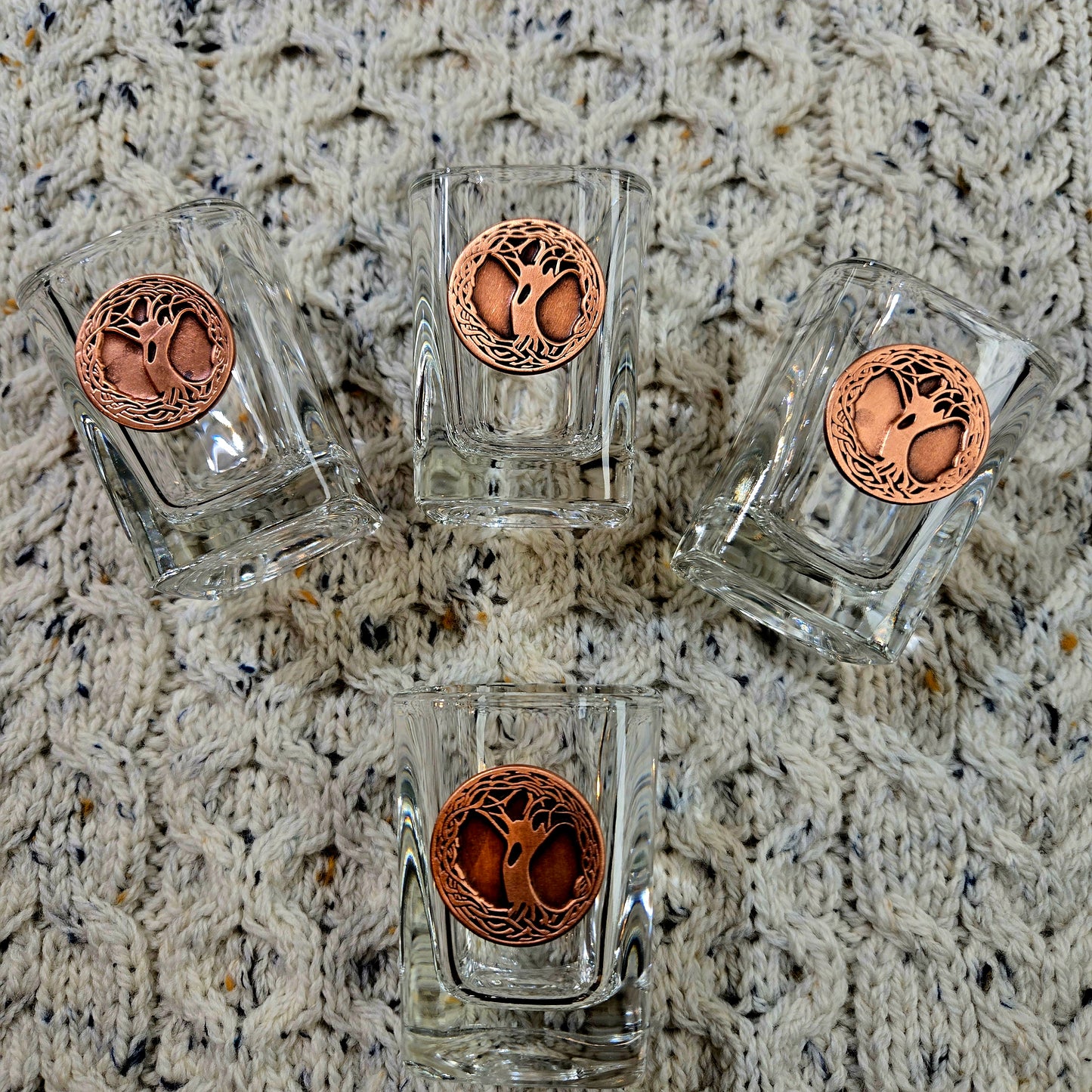 Tree of Life Shot Glasses Set of 4