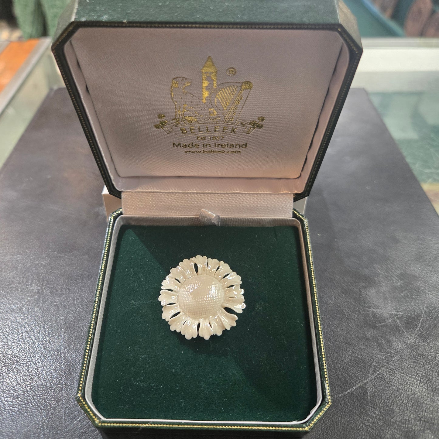 Belleek Daisy Brooch
