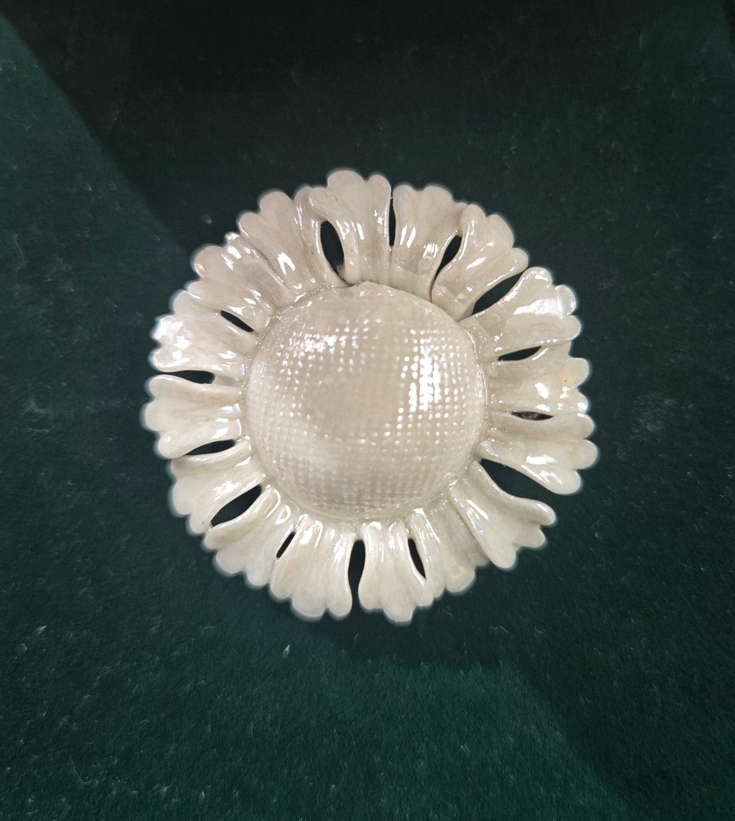 Belleek Daisy Brooch