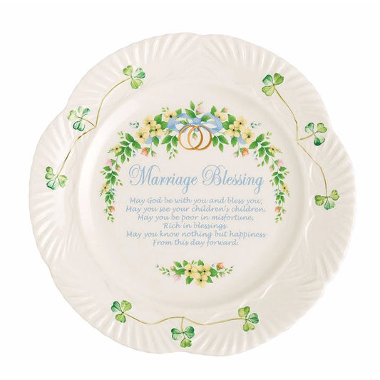 Belleek Classic Irish Marriage Blessing Plate